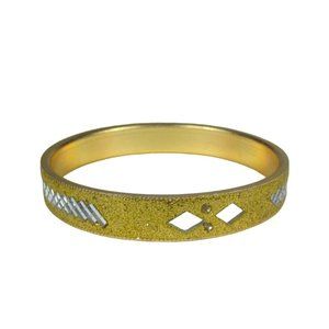 Bangle Bracelet 9.25 In Goldtone Inlay Mirrors Glitter Jewelry Cocktail Party